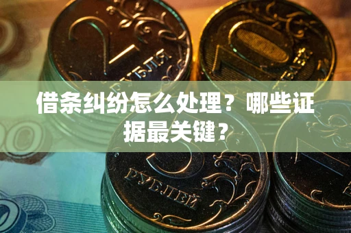 北京借条纠纷怎么处理？哪些证据最关键？