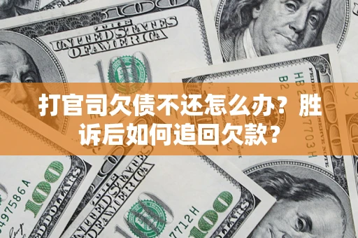 北京打官司欠债不还怎么办？胜诉后如何追回欠款？