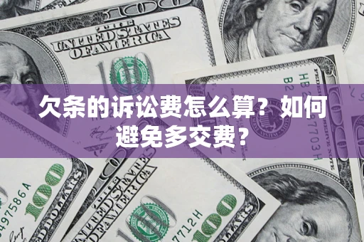 北京欠条的诉讼费怎么算？如何避免多交费？