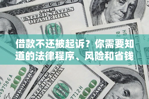 北京借款不还被起诉？你需要知道的法律程序、风险和省钱技巧