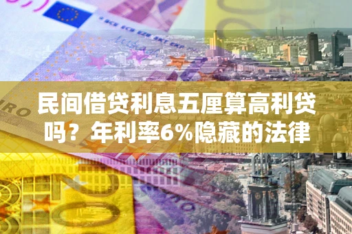 北京民间借贷利息五厘算高利贷吗？年利率6%隐藏的法律风险全解析